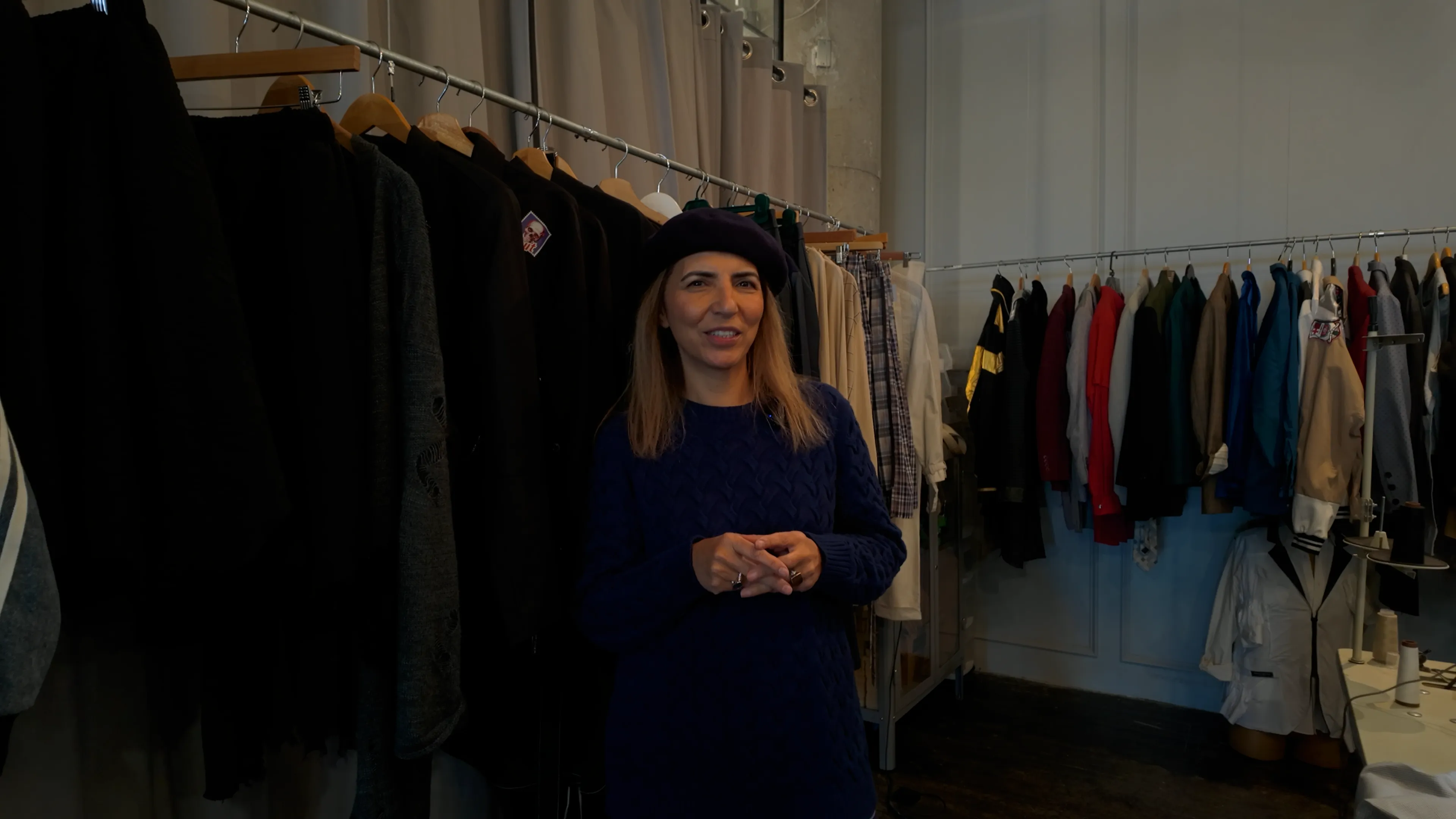 Ayşegül Ikna in her studio at Citizen Supply, Ponce City Market